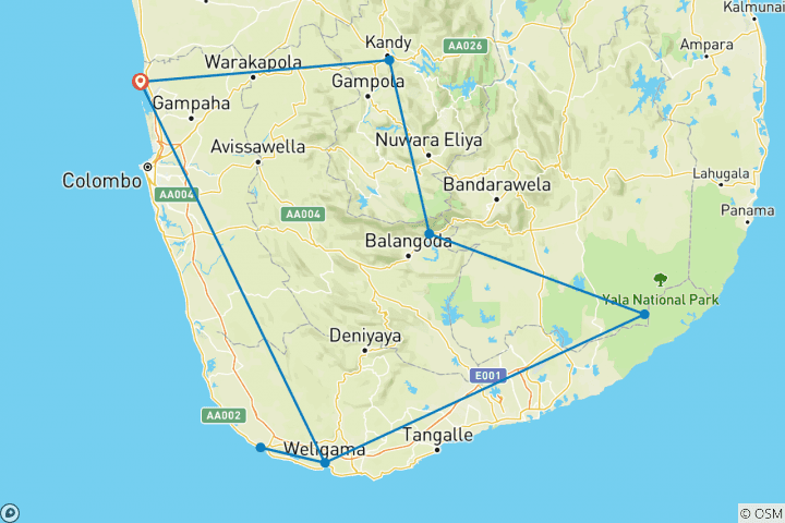 Map of Holiday to Live Like a Local & Make a Difference - 16 Days