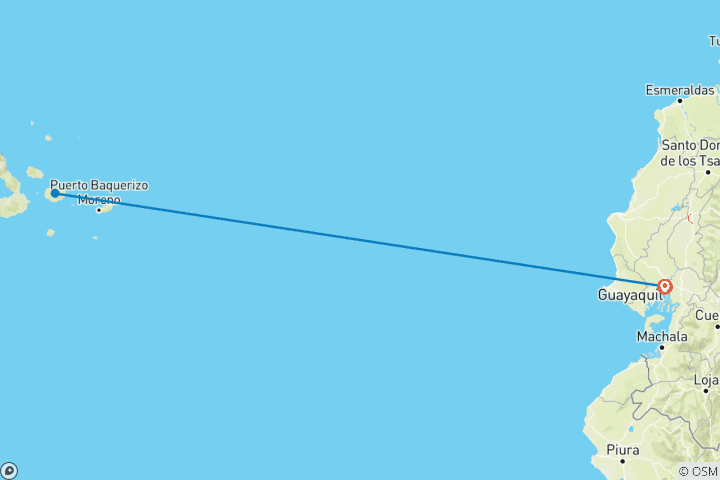 Carte du circuit Galápagos Explorer - Guayaquil et; Santa Cruz - 7 jours