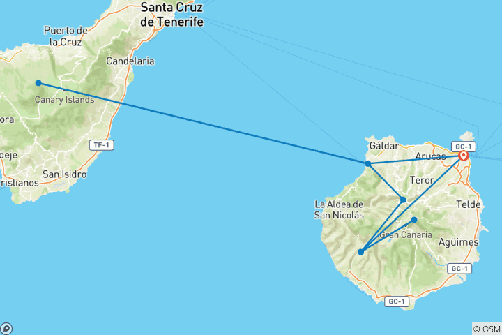 Map of Tour of Gran Canaria