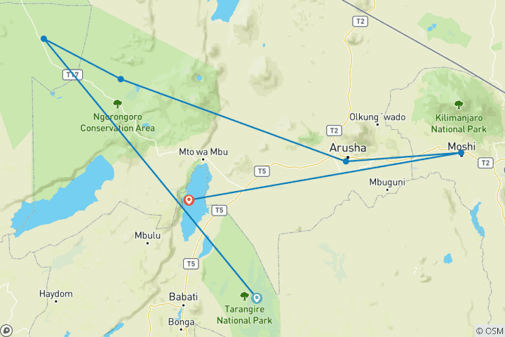 Map of AUTHENTIC TANZANIA SAFARI