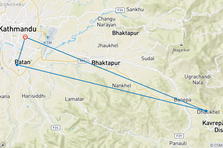 Map of BON Buddhist Shaman known as Bonpo Healing Cure Tour Nepal