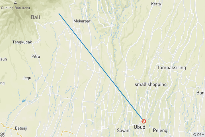 Map of Bali Unforgettable Adventure 3 Days Tour (Private & All-Inclusive)
