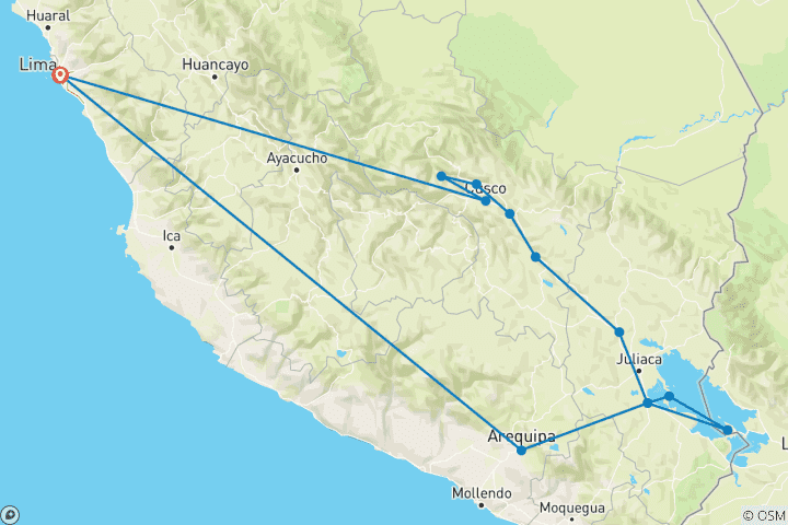 Map of Sacred Peru