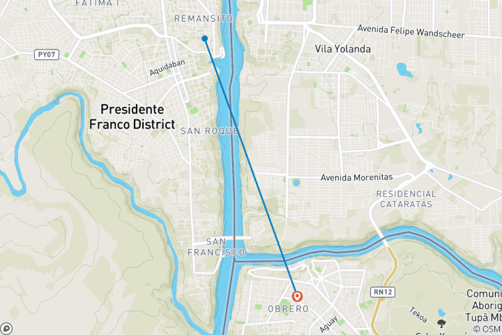 Map of 4 Days - Citypackage Iguassu Falls