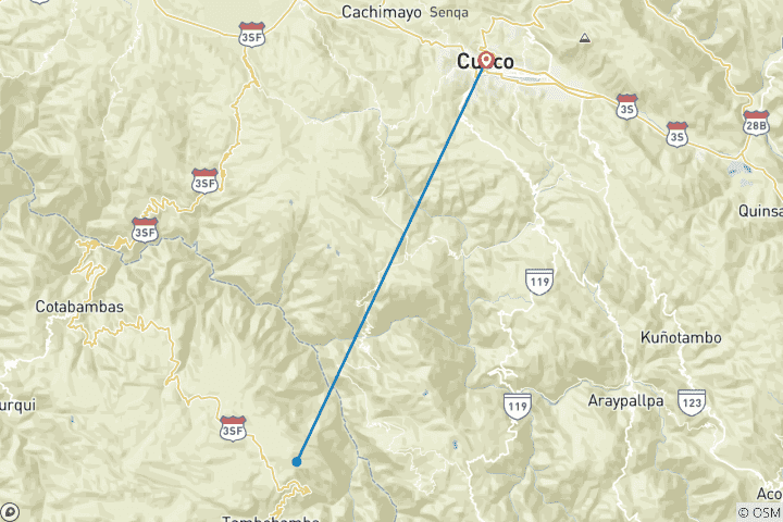 Map of Qampa Mountain Climb