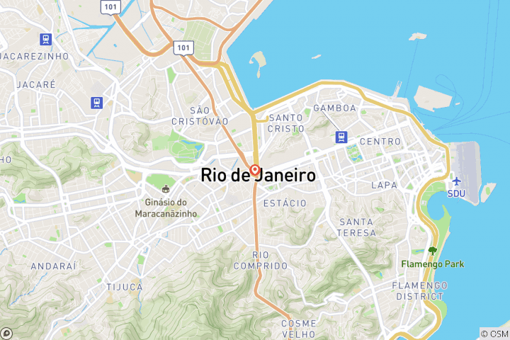 Carte du circuit 4 jours Rio de Janeiro classique