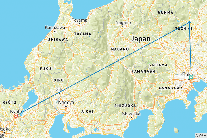 Map of Japan Express