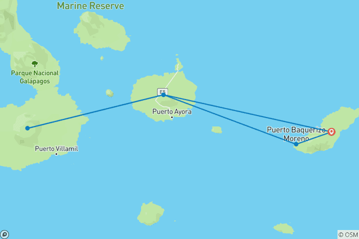 Carte du circuit Excursion sur l'île 8 jours 7 nuits