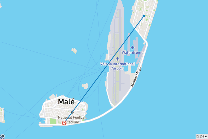 Map of The Maldives Tour