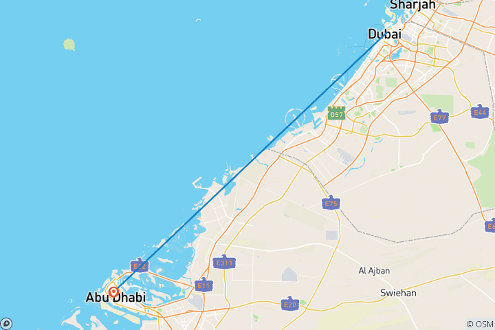 Carte du circuit Un Dubaï époustouflant