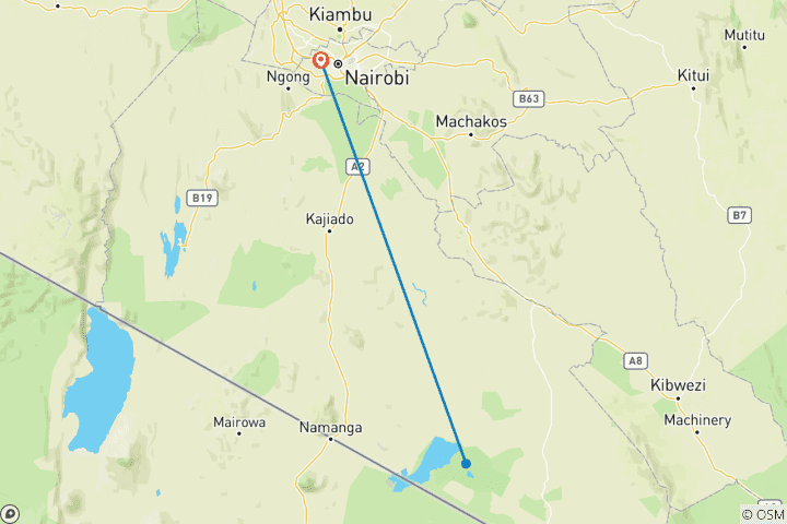 Map of Amboseli national park