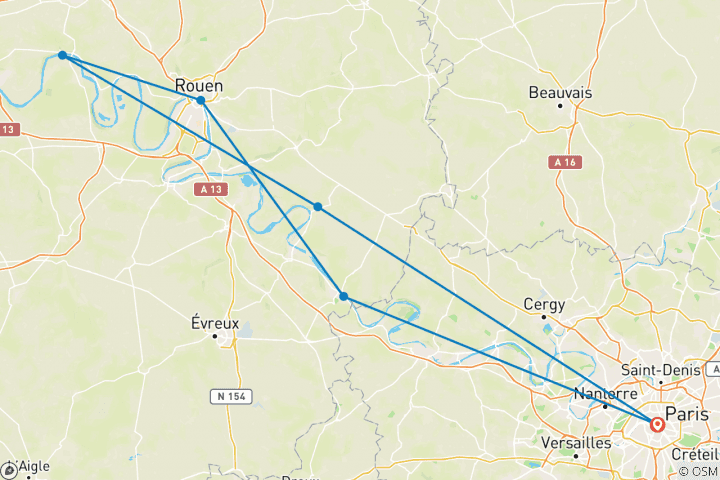 Karte von Seine Erlebnis Normandie 2026