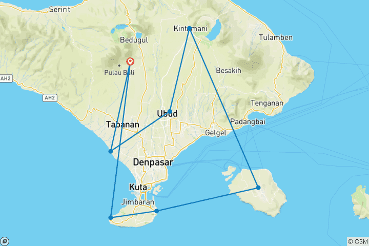 Map of Explore Bali & Beyond