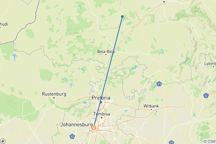 Map of 3 Day | Entabeni Nature Conservancy
