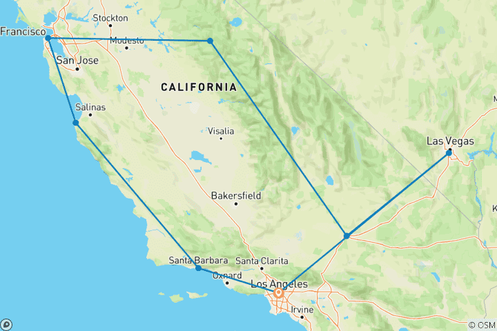 Map of Wild West – 5 days