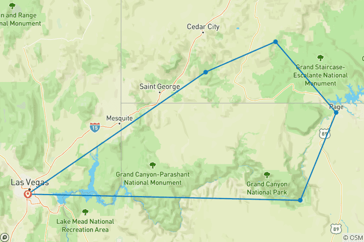 Map of Western Deserts – 3 days