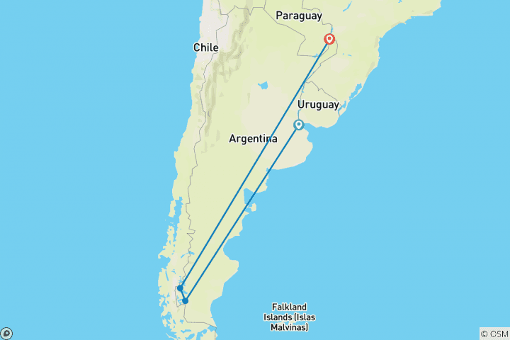 Map of Best of Argentina (11 nights)