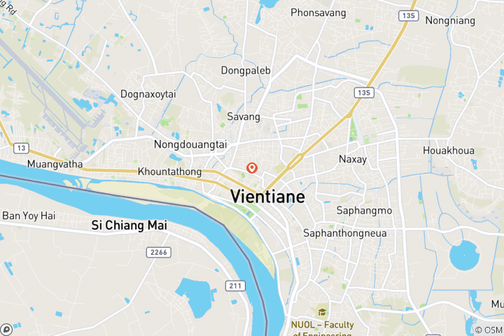 Map of Vientiane Stopover City Tour & Sightseeing at Nam Ngum Lake