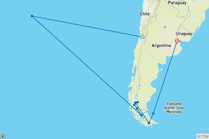 Map of Patagonia: Journey to the End of the World with Easter Island