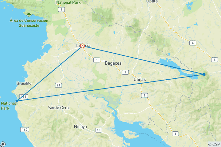 Carte du circuit Forfait pluie et soleil