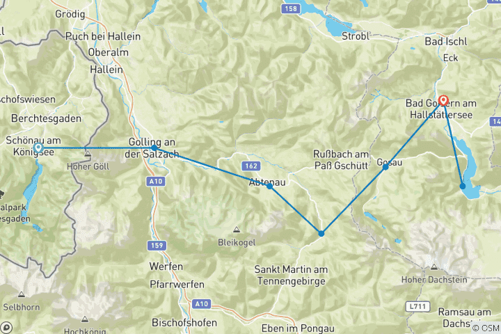 Map of Salzalpensteig – Hiking Trail 2