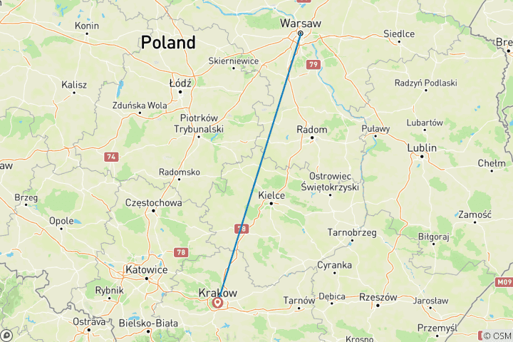 Map of New Year in Poland - Small group!