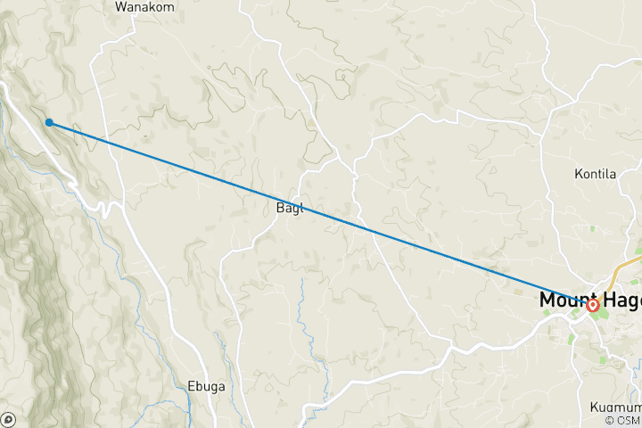 Kaart van Mount Hagen Toon 2025