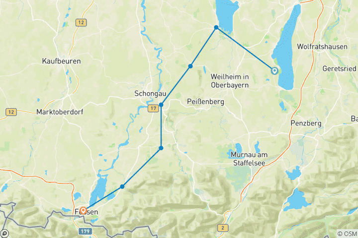 Carte du circuit Voie royale - Ludwig