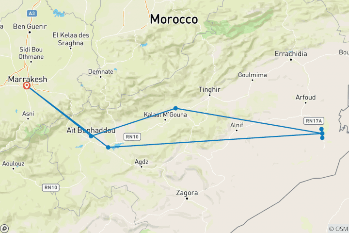 Karte von Marokko-Reise: Marokko, wie Sie es noch nie erlebt haben