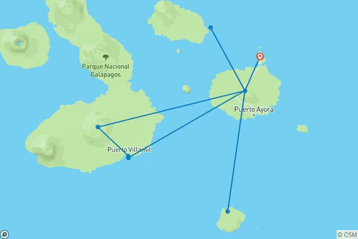 Kaart van Galapagos Genesis