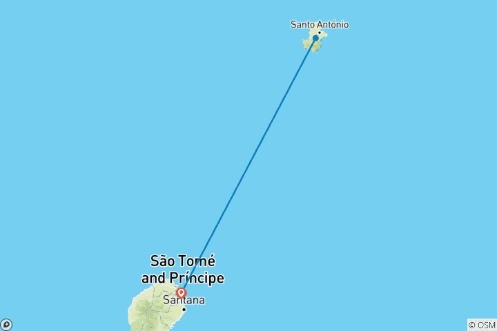 Map of Experience São Tomé & Príncipe – 8 Days