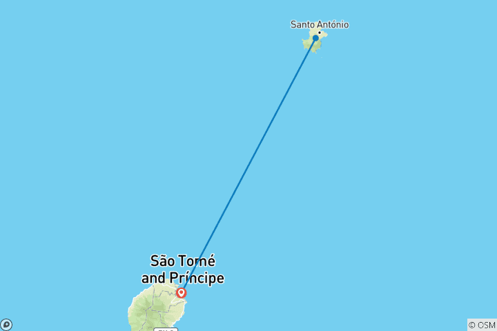 Carte du circuit Découvrez São Tomé et Príncipe - 8 jours