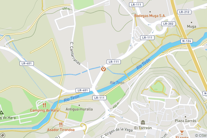 Carte du circuit Combat du vin San Vino de Haro : L'expérience complète