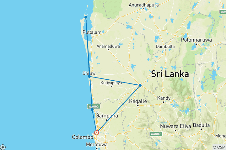 Map of Gamey Gadara Lifestyle - 12 Days