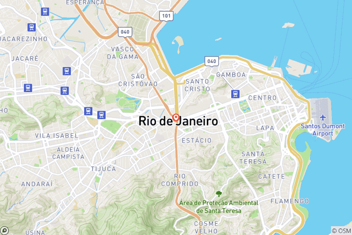Map of 4 days Discovery the Best of Rio de Janeiro