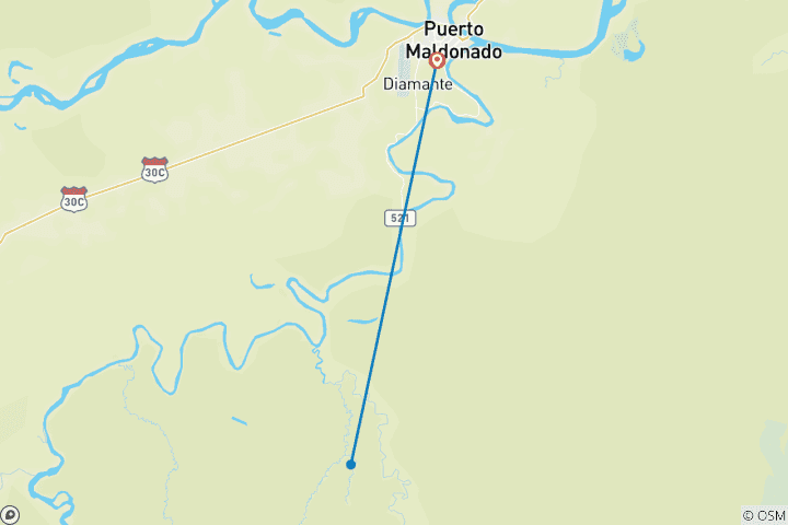 Map of Sandoval Lake 3 Days and 2 Night