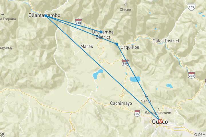 Map of Trek & Climb: Nevado Veronica (5,893m)