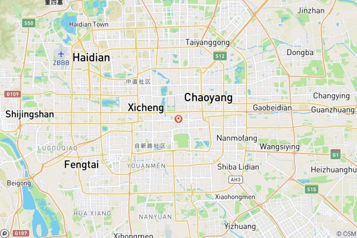 Map of Tibet: Beijing to Kathmandu Overland