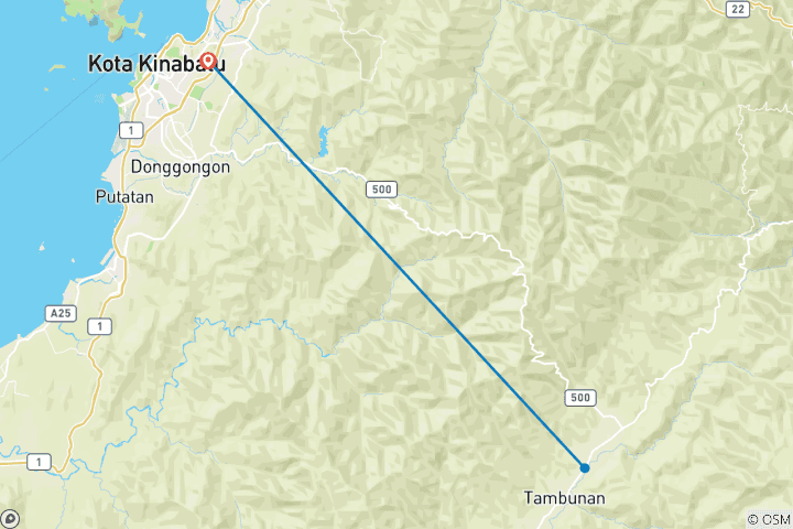 Map of Borneo Expedition: Maliau Basin - Sabah's Lost World Trek