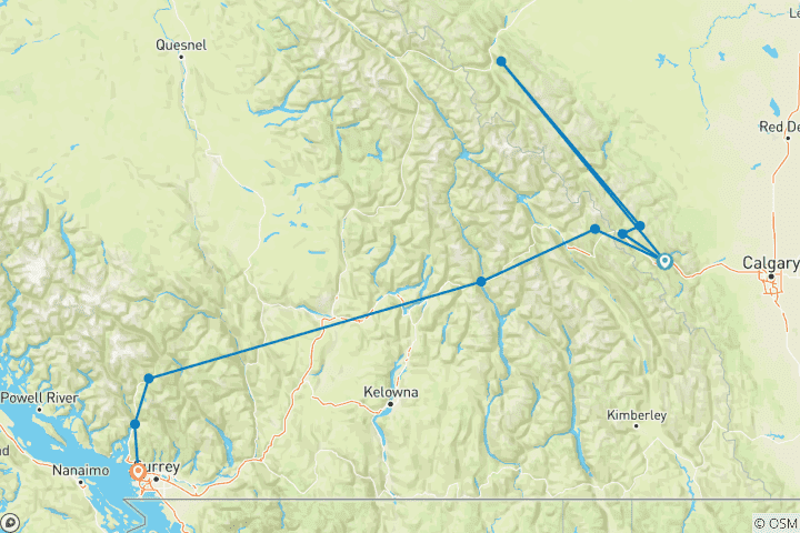 Map of Wapiti - Uncover the Beauty of Western Canada