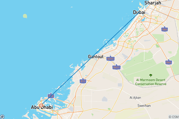 Map of Dubai New Year's