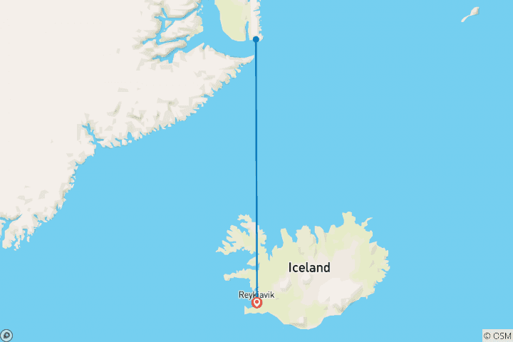 Map of Arctic Sights and Northern Lights (11 Days)