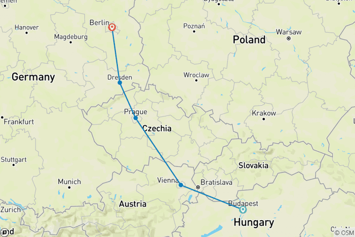 Mapa de Escapada imperialcon Berlín