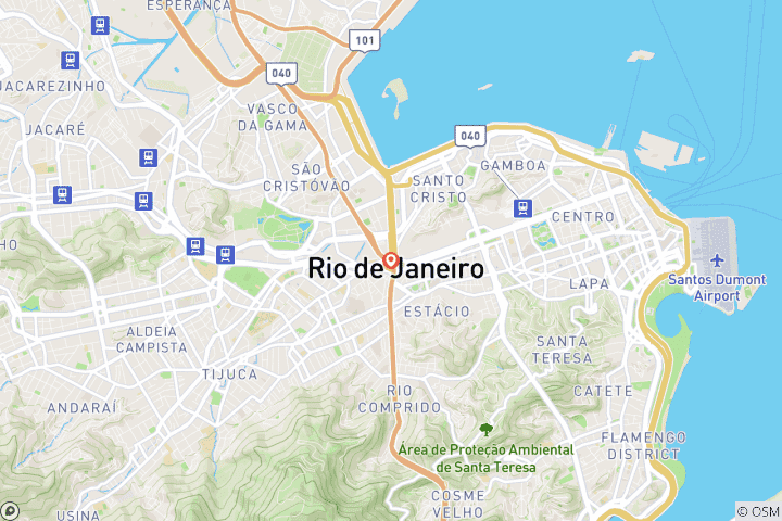 Carte du circuit Rio de Janeiro - 4 jours