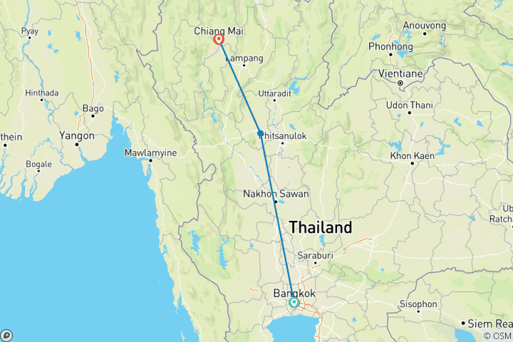 Map of Explore Northern Thailand