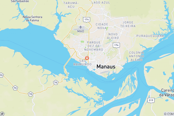 Map of Manaus, Discovering the Amazon