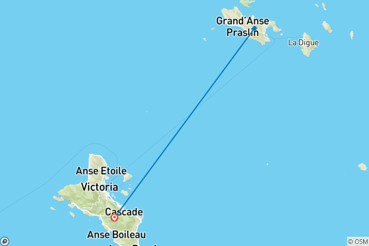 Carte du circuit Expérience Seychelles 4J/3N - Confort Plus