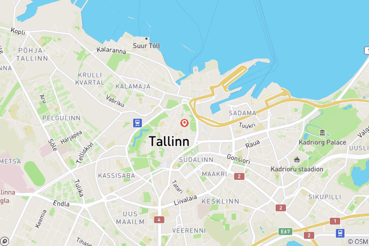 Map of Christmas Market in Tallinn  (Minimum booking of 2 guests)