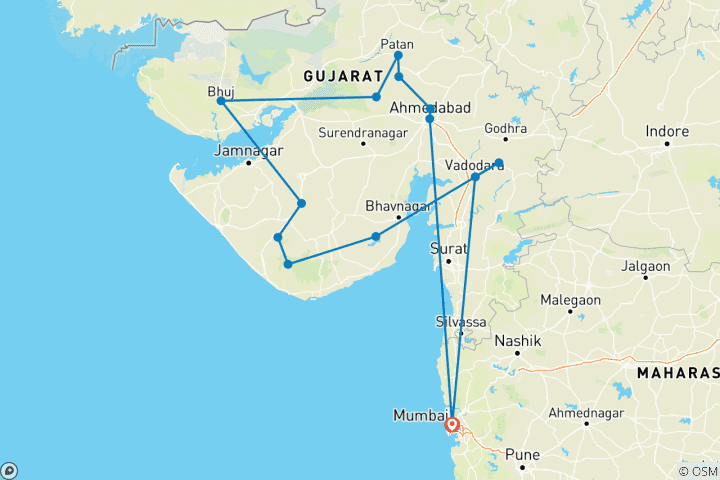 Carte du circuit Circuit à Gujarat