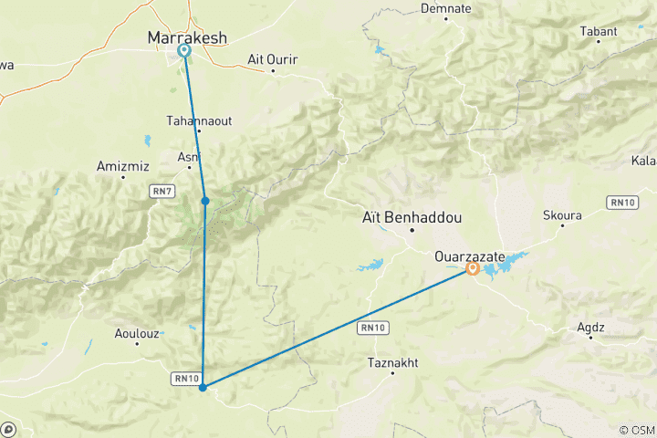 Carte du circuit La nouvelle chaîne de montagnes classique pour le cyclisme